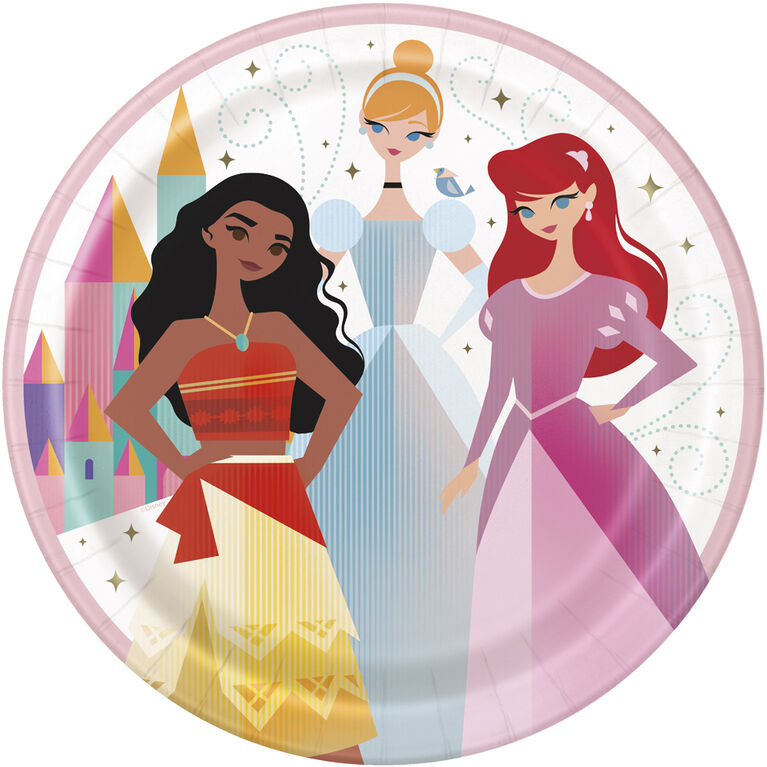 Princess  9"  Plates, 8ct