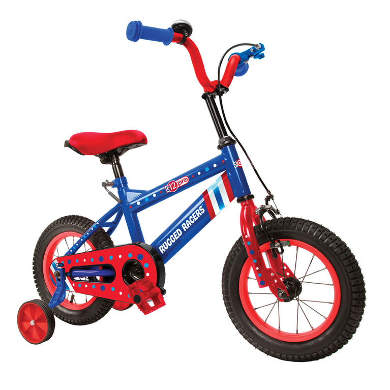 Rugged Racer 12 Inch Kids Bike with Training Wheels- America - English Edition