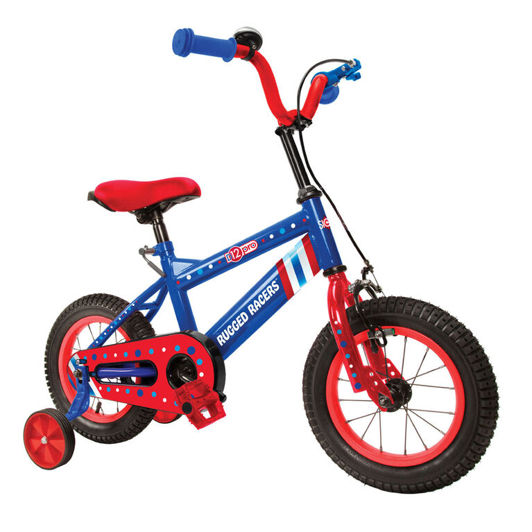 Vélo pour enfants Rugged Racer de 12 pouces avec roues d'entraînement - America - Édition anglaise