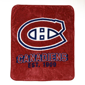 Couverture douce en peluche des Canadiens de Montreal de la LNH (40 x 50 pouces)