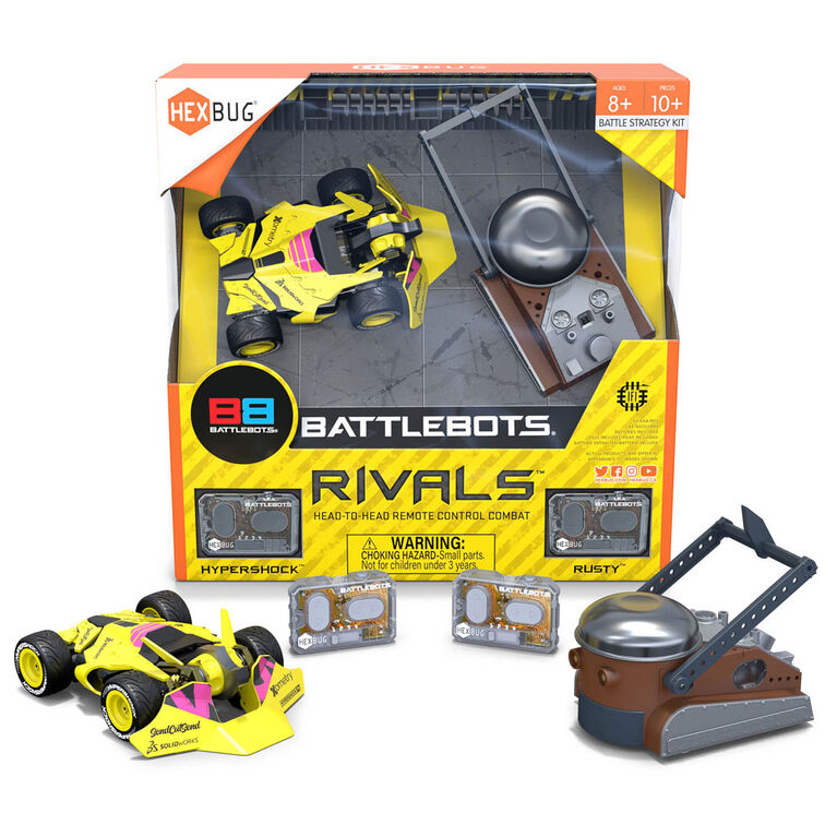 Rivaux Battlebots 6 (Rusty Et Hypershock), Hexbug