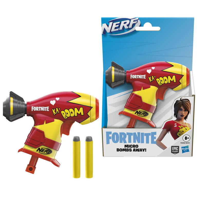 Nerf Fortnite Micro Bombs Away!, mini-blaster à fléchette