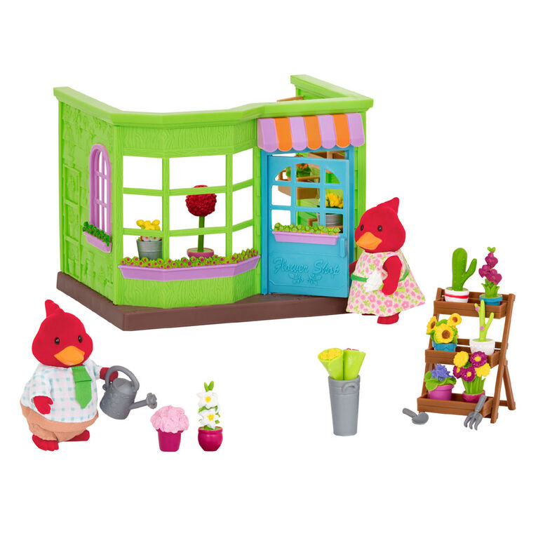 Li'L Petals Flower Shop, Li'l Woodzeez, Fleuriste avec accessoires - les motifs peuvent varier