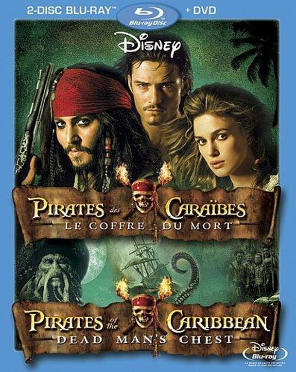 Pirates des Cara&iuml;bes : Le Coffre du mort (Bilingual Blu-ray Combo Pack) [Blu-ray + DVD]