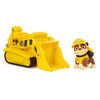 PAW Patrol, Rubble Bulldozer, Véhicule avec figurine articulée à collectionner, jouets respectueux de la planète