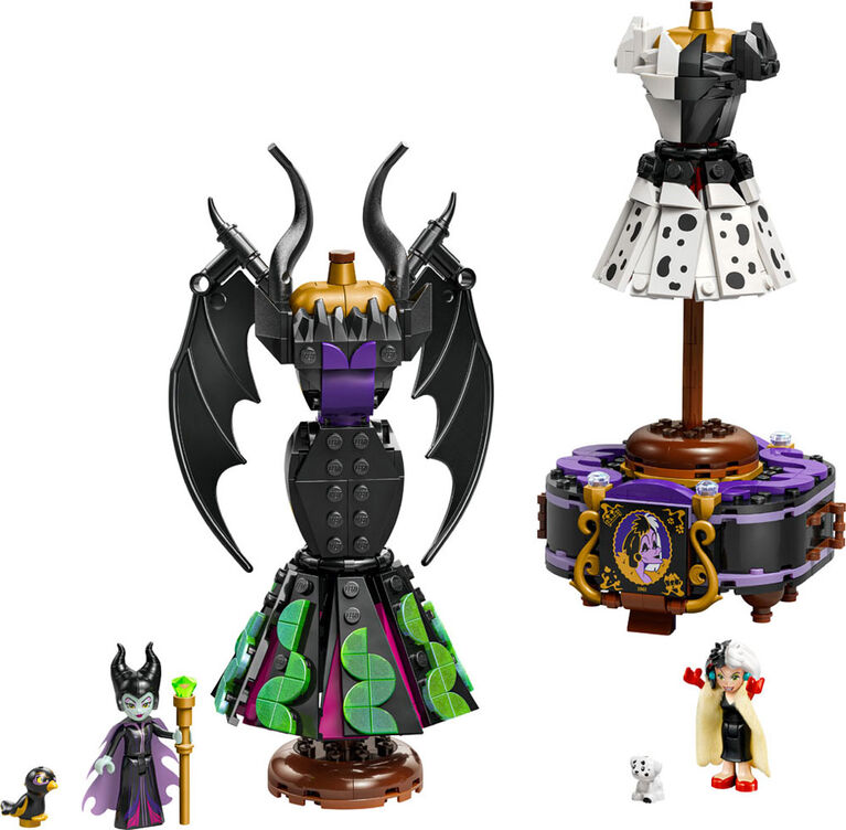 LEGO Disney Villains Maleficent's and Cruella De Vil's Dresses Kids Toy for Kids Ages 9+ - 43262