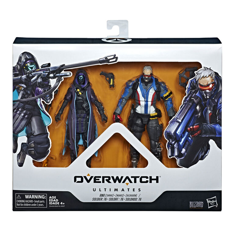 Overwatch Ultimates Series - Pack de 2 Soldat : 76 et Ana modèle Nuhas.