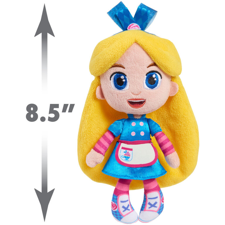 Petite Poupée En Peluche d'Alice de 20 cm (8 pouces) de la Boulangerie d'Alice au Pays des merveilles de Disney Junior