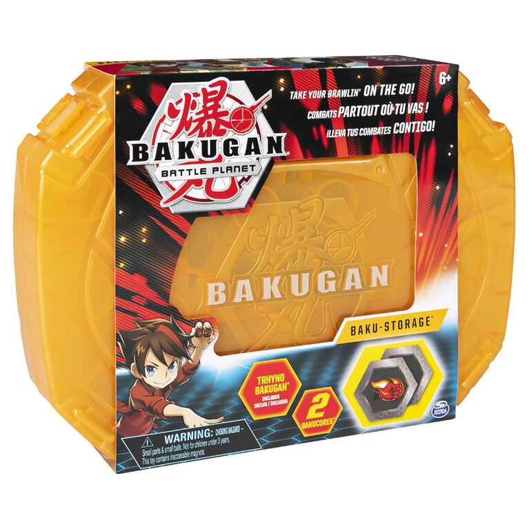 Bakugan, Baku-storage Case (Orange) for Bakugan Collectible Action Figures