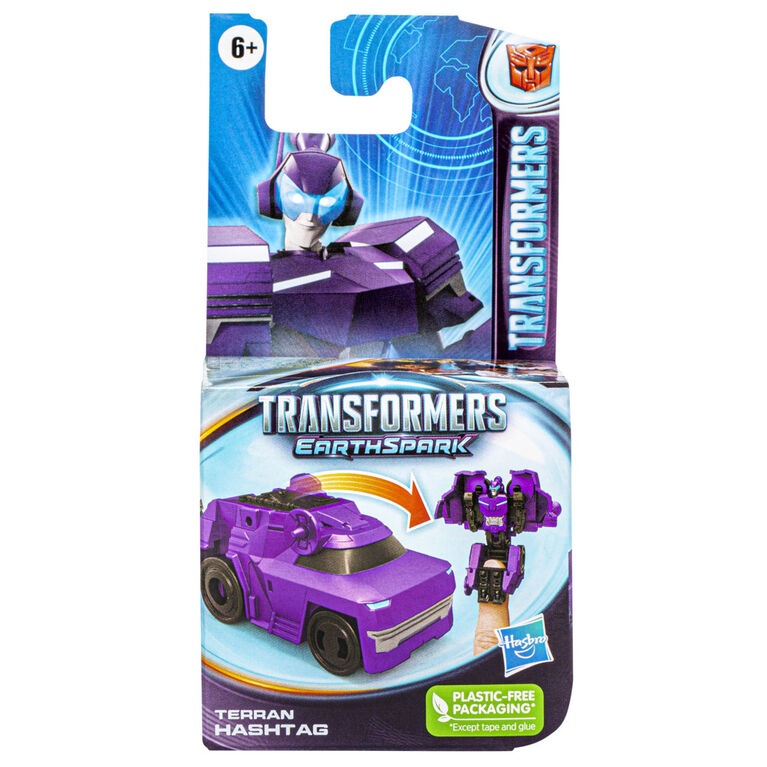 Transformers EarthSpark, figurine Tacticon Terran Hashtag