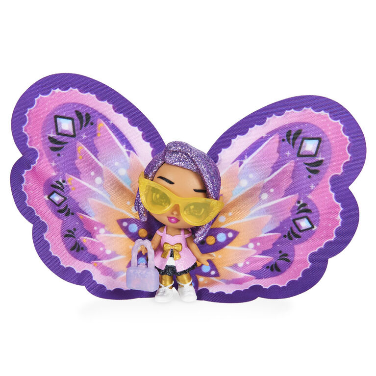 Hatchimals Pixies, Wilder Wings Pixie with Fabric Wings and 2 Accessories (Styles May Vary)