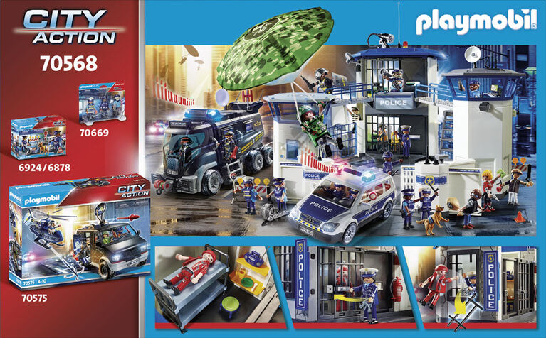 Playmobil - Poste de police et cambrioleur