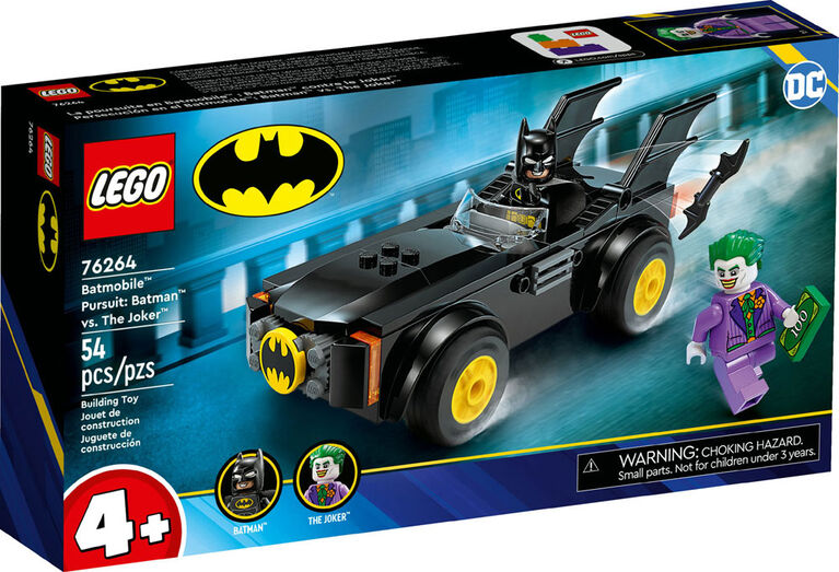 LEGO DC La poursuite en Batmobile : Batman contre le Joker 76264 Ensemble de jeu de construction (54 pièces)