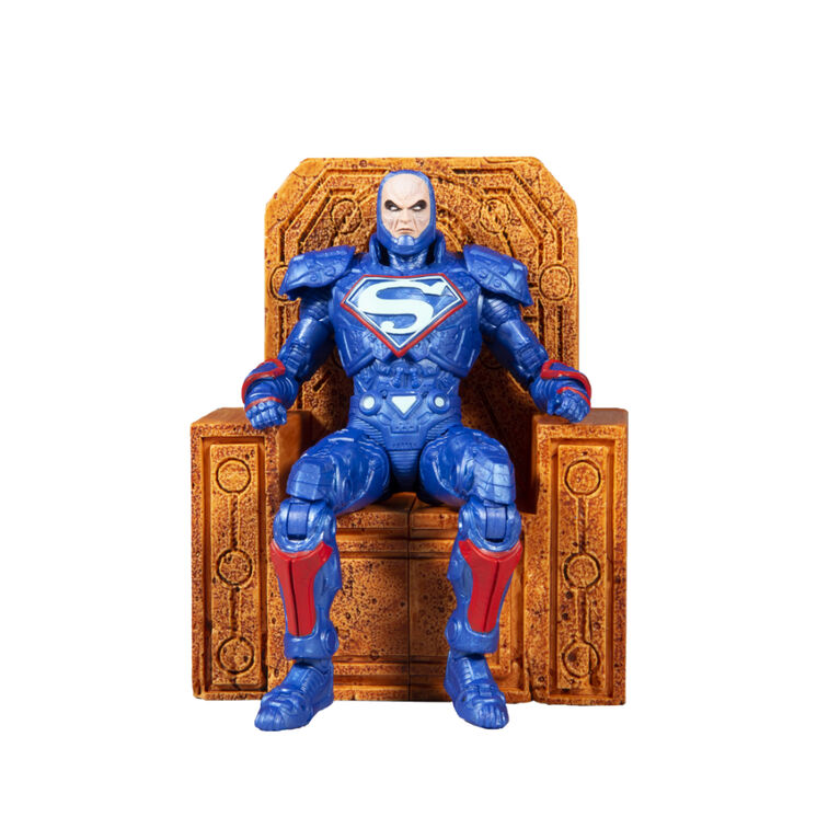 DC Multiverse - Lex Luthor in Blue Power Suit with Throne Figure