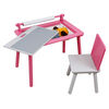 Pink/White Wood Activity Table and Chair