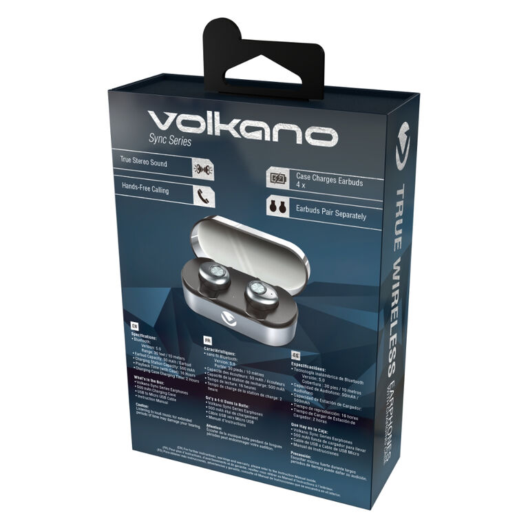 Volkano Sync Series Earbuds Black - English Edition