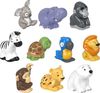 Fisher-Price Little People 10-Piece Animal Pack Figure Set for Toddler Pretend Play