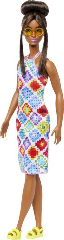 Barbie-Barbie Fashionistas 210-Poupée bun et robe crochet dos nu