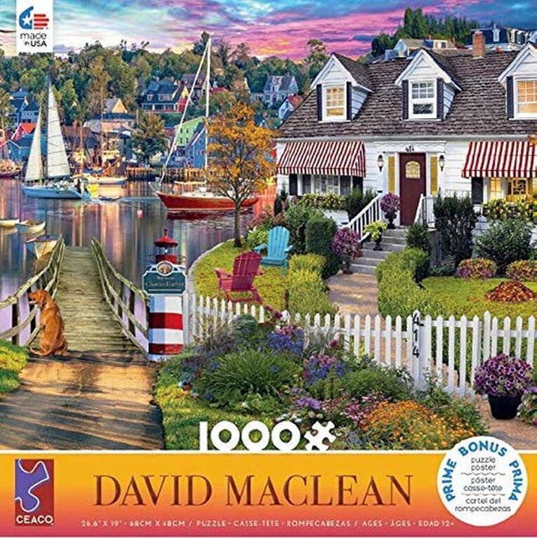 Ceaco David Maclean 1000PC Puzzle Charles Harbour