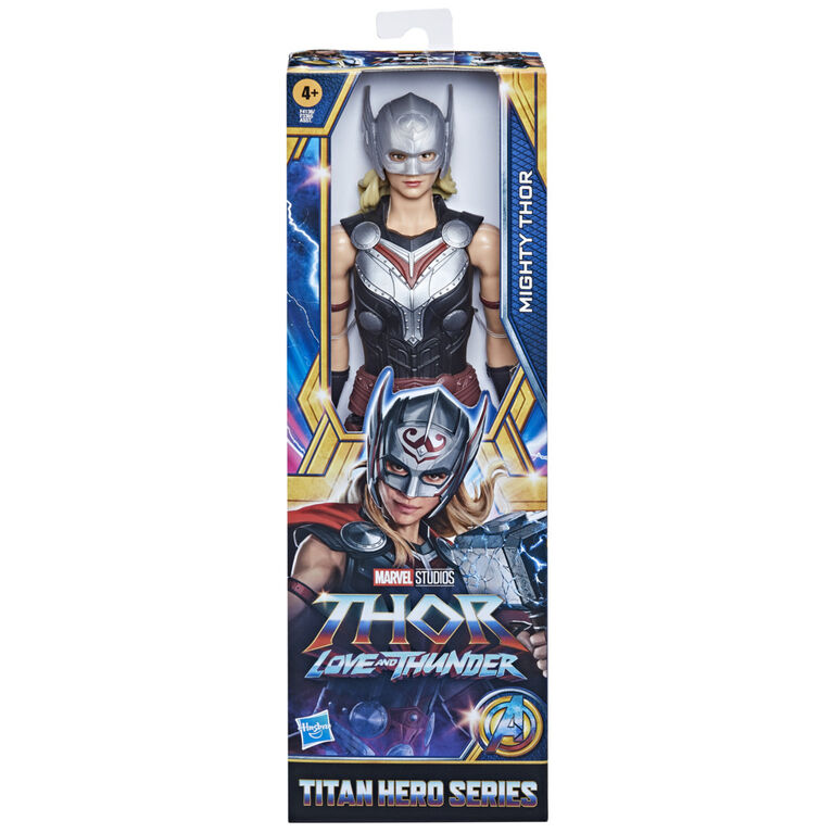 Marvel Avengers Titan Hero Series Mighty Thor Toy, 12-Inch-Scale Thor: Love and Thunder Figure
