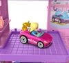 Hot Wheels RacerVerse Barbie Spiral Race Track Set with Barbie "Malibu" & Barbie "Brooklyn" Toy Cars