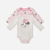 Disney Minnie Mouse 2Piece Bodysuit Set Pink