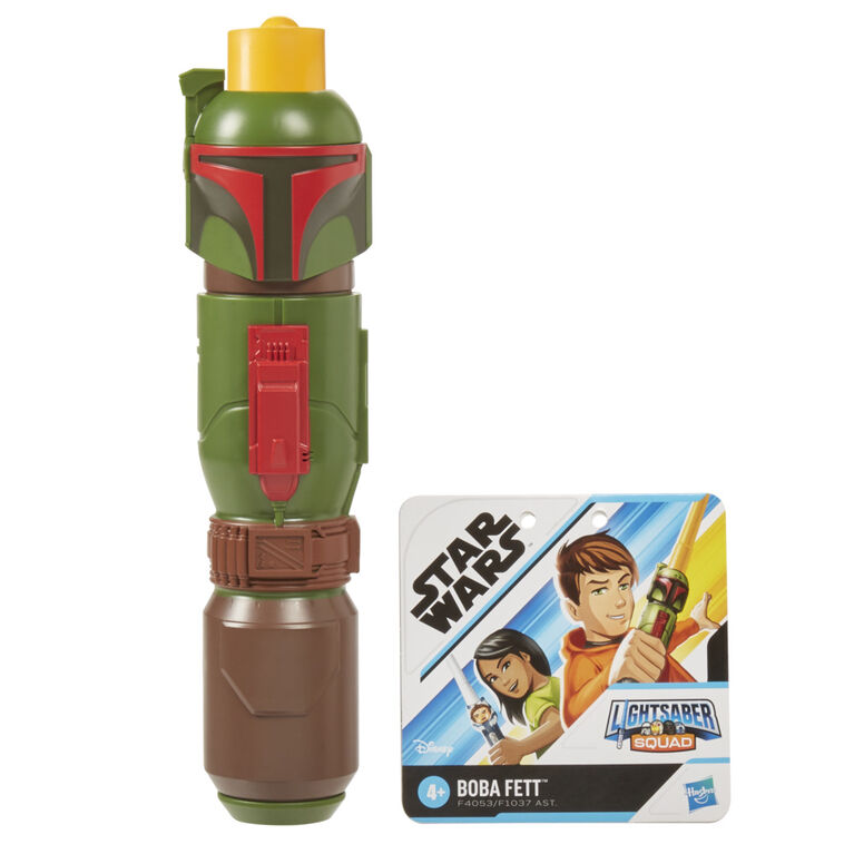 Star Wars Lightsaber Squad, Sabre laser Boba Fett à lame jaune extensible