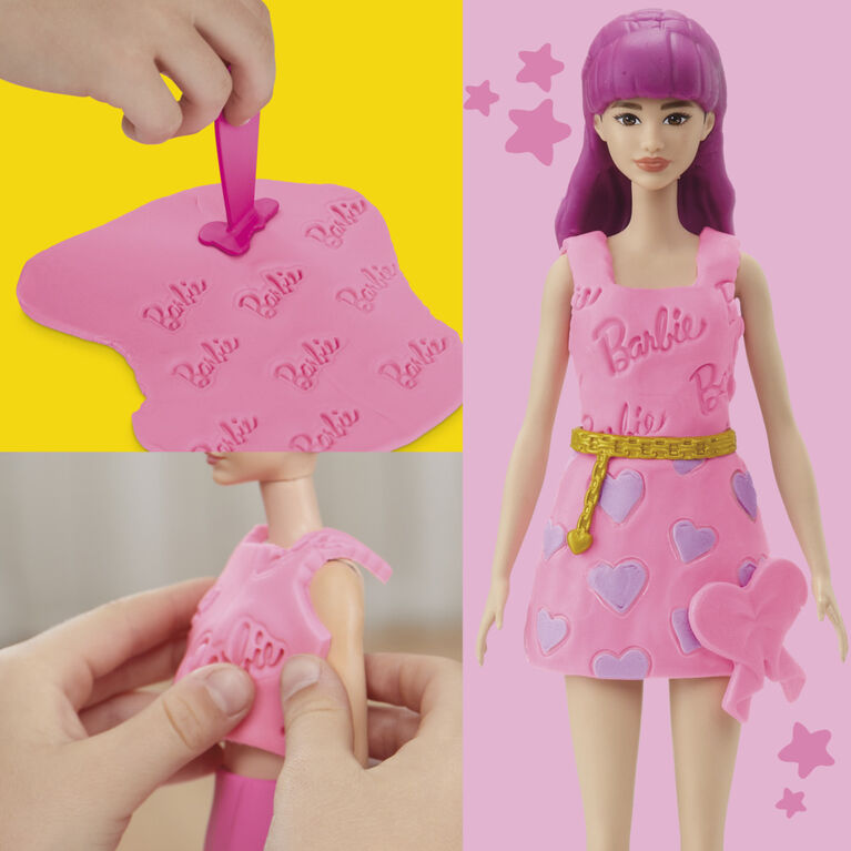Play-Doh Barbie Hearts and Hair Doll Set