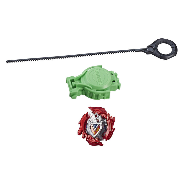 Beyblade Burst Turbo Slingshock - Kit de départ toupie Z Achilles A4 avec propulseur.