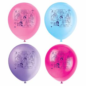 Princess 12" Latex Balloons, 8 pieces