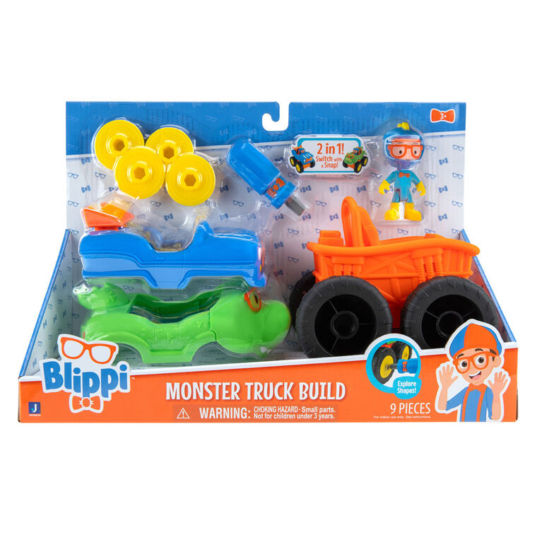 Blippi, véhicule vedette de 15,2 cm - Camion monstre à construire