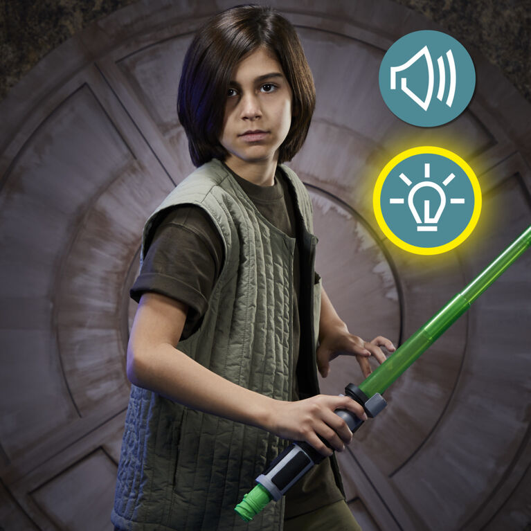 Star Wars Lightsaber Forge Yoda, Green Customizable Electronic Lightsaber, Star Wars Toys for Kids