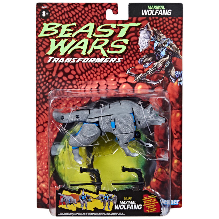 Transformers Generations, figurine Vintage Beast Wars Maximal Wolfang de collection, adultes et enfants, dès 8 ans, taille de 12,5 cm