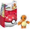 MEGA  Pokémon  Figurine articulée  Salamèche, Pokéball (16 pièces)