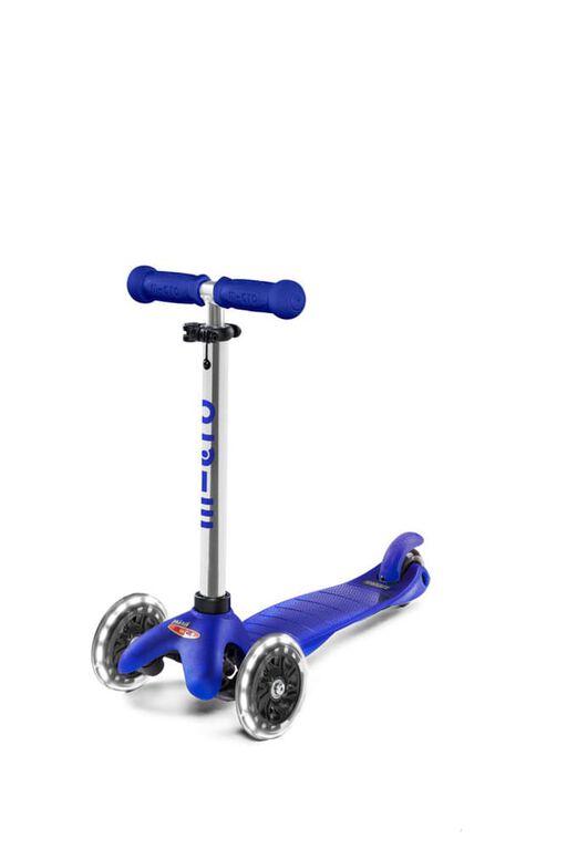 Trottinette Micro Mini Plus Led/Bleu - Notre exclusivité