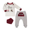 Harry Potter 3 Piece Layette Set - Grey, 6 Months.