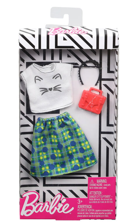 Barbie Clothes: 1 Outfit Cat Face and 2 Accessories for Barbie Dolls | Toys R Us Canada