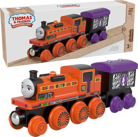 Thomas et ses amis - Piste en bois - Locomotive Nia et wagon