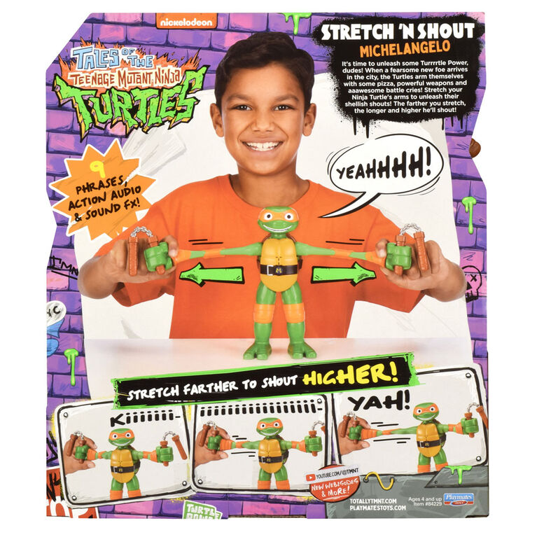Tales of Teenage Mutant Ninja Turtles: Figurine Michelangelo Stretch N Shout - R Exclusivité