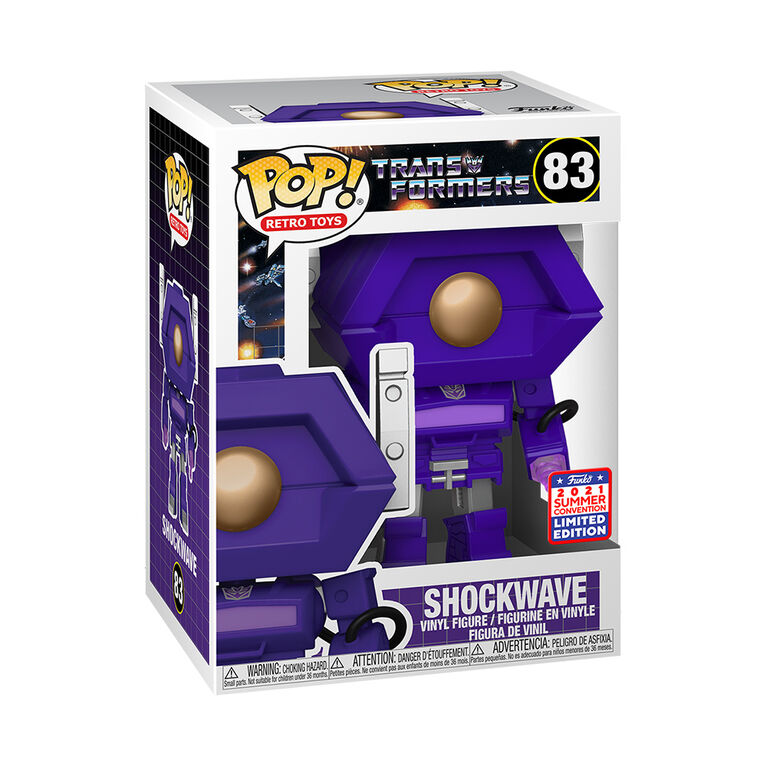 Figurine en Vinyle Shockwave par Funko POP! Transformers - Notre exclusivité