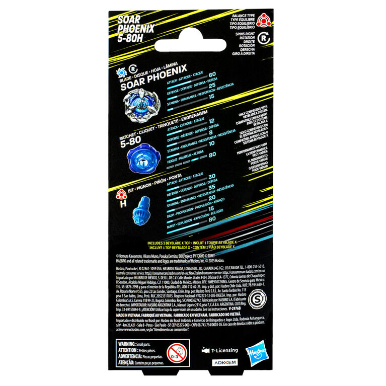 Beyblade X Soar Phoenix 5-80H Booster Pack Set