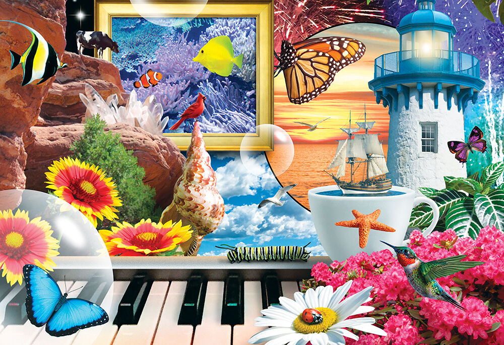 SureLox Puzzles - Puzzlers Choice Collection - Imagination in Motion - 500 Pieces - English Edition