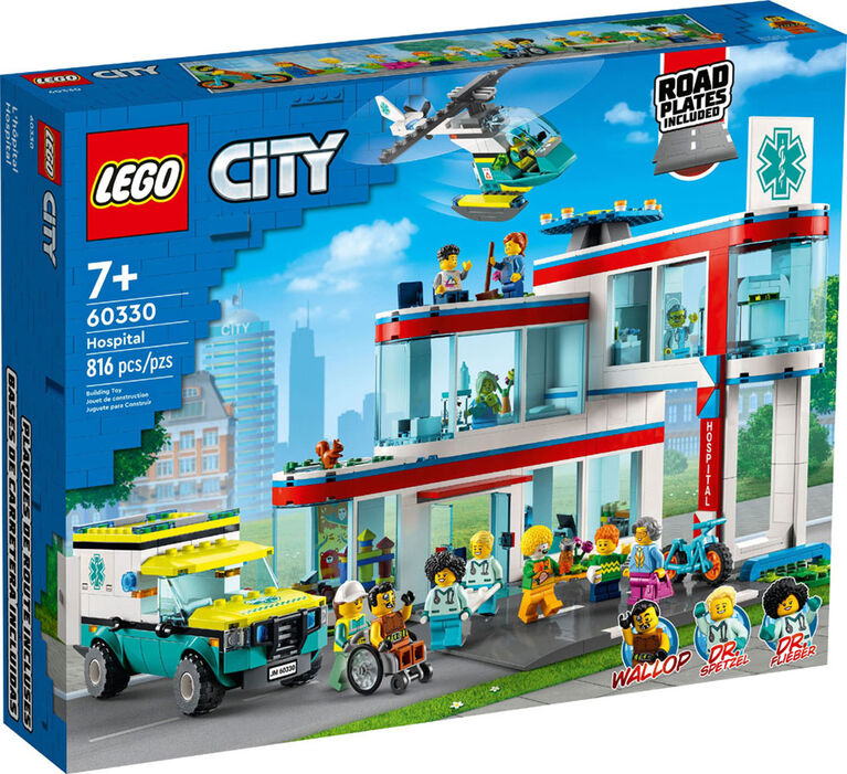 LEGO City L'hôpital 60330 Ensemble de construction (816 pièces)