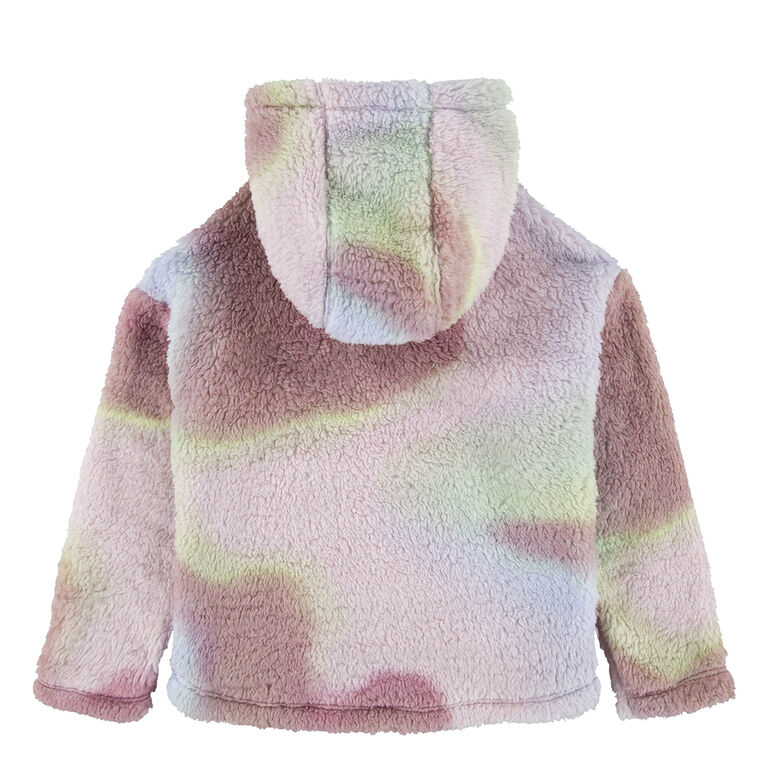 Chemise en Sherpa avec Capuchon - Rose