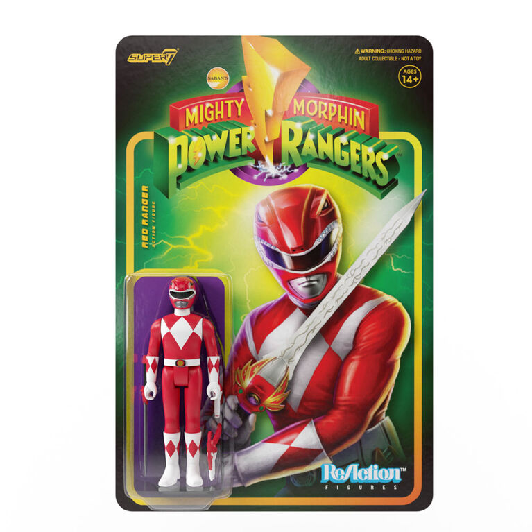Mighty Morphin Power Rangers Reaction Figure Wave 1 - Red Ranger