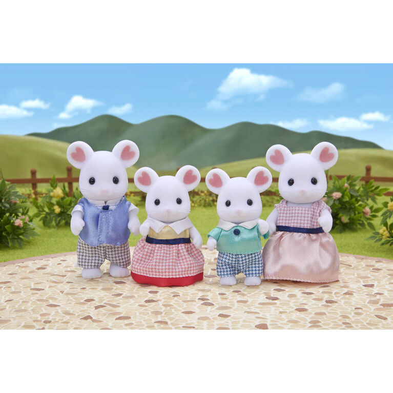 Calico Critters - Marshmallow Mouse Family