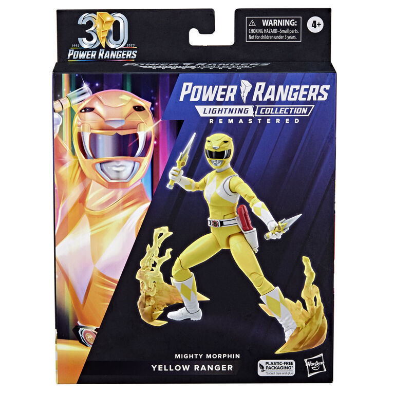 Power Rangers Lightning Collection Remastered Mighty Morphin Yellow Ranger 6 Inch Action Figure