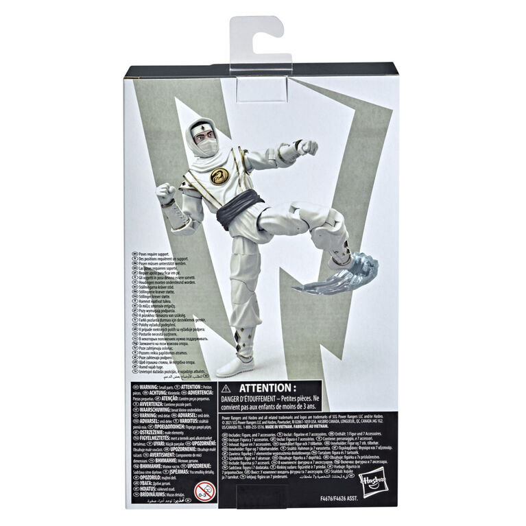Power Rangers Lightning Collection, Mighty Morphin Ranger Ninja Blanc