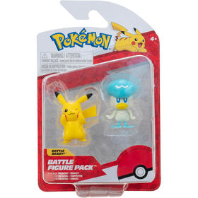 Pokémon - Battle Figure 2-Pack - Pikachu & Quaxly