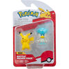 Pokémon - Figurine de combat, paquet de 2 - Pikachu & Quaxly